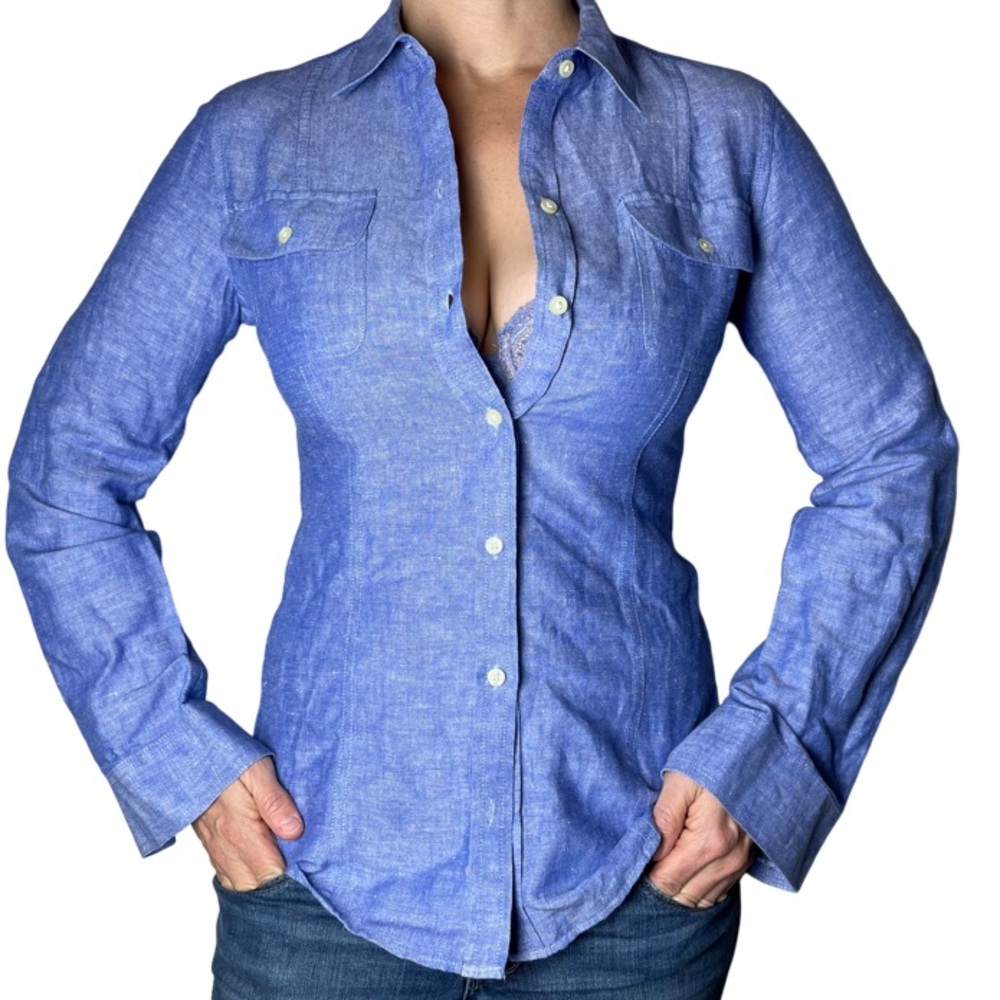 Banana Republic Blue Oxford Button Down Shirt